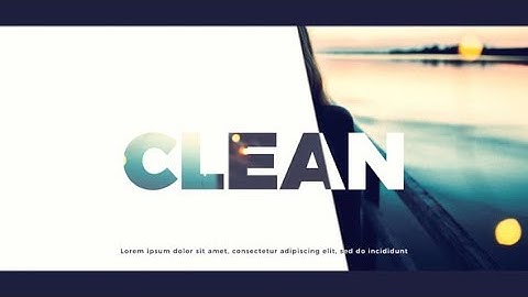 Smooth Modern Slide | After Effects Template | Video Displays