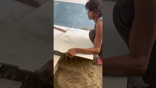 🤩Bathroom floor tile fitting 👍 #trending #construction #graniteflooring #home ##granitefloortiles