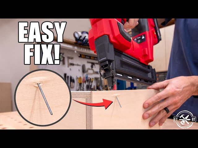 brad nailer marking problems quick fix checklist infographic