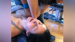 *LOUD NECK AND BODY CRACK* | Chiropractic Adjustment by Dr. Aaron