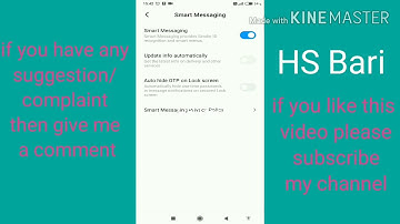 How to hide OTP from lock screen in redmi y3 mobile phone