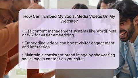 How Can I Embed My Social Media Videos On My Website? - Everyday-Networking