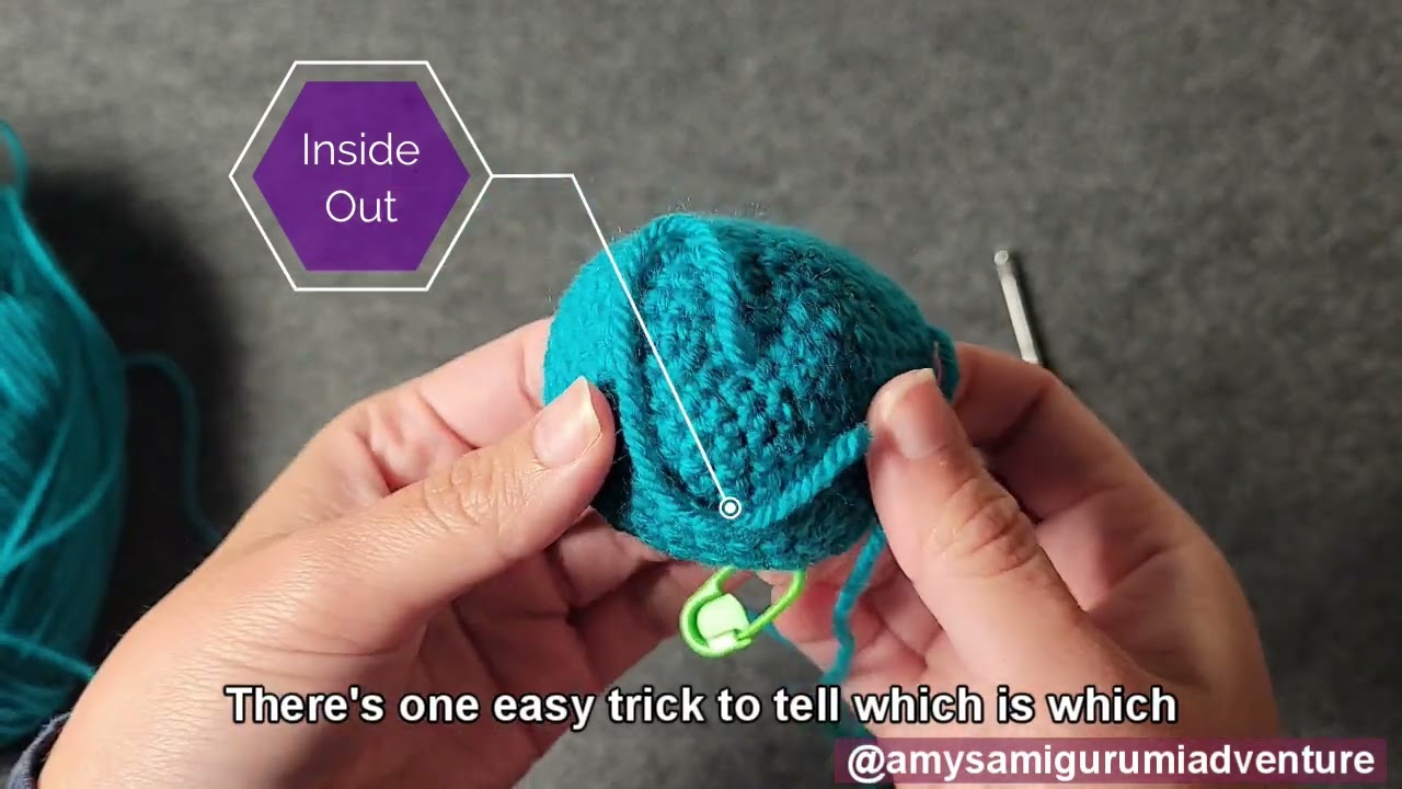 Inside Out vs Right Side Out Crochet Amigurumi