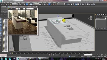 Tutorial on Modeling Texturing and lighting a kitchen in 3dsmax using vray ( Part 2)
