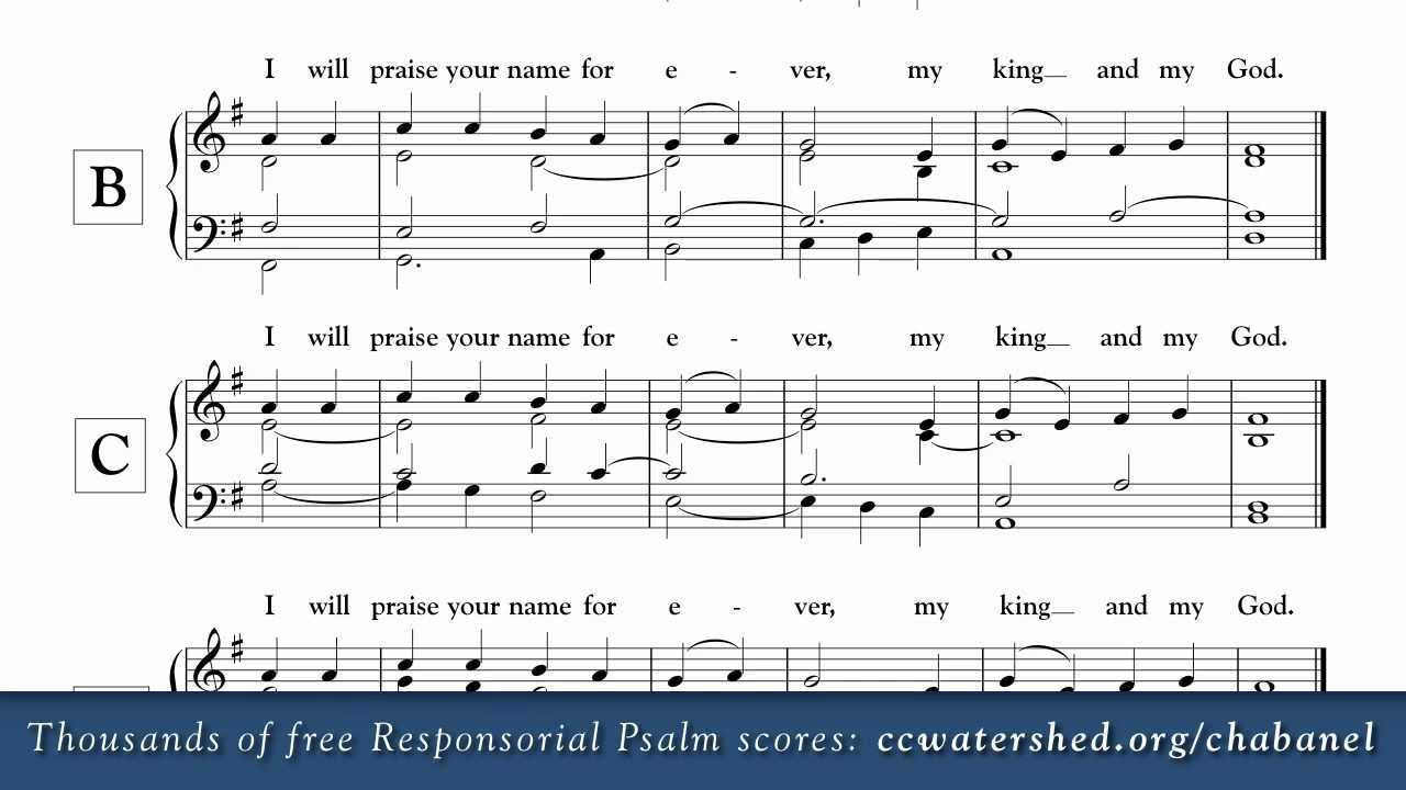 free responsorial psalm 5th sunday easter year c youtube catholic responsorial psalm sheet music