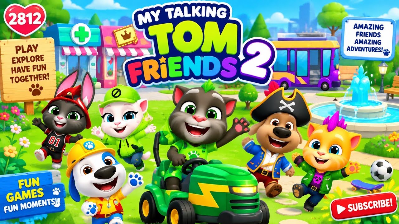 My Talking Tom Friends 2 😺🚜 Crazy Vehicle Ride & Fun Adventures