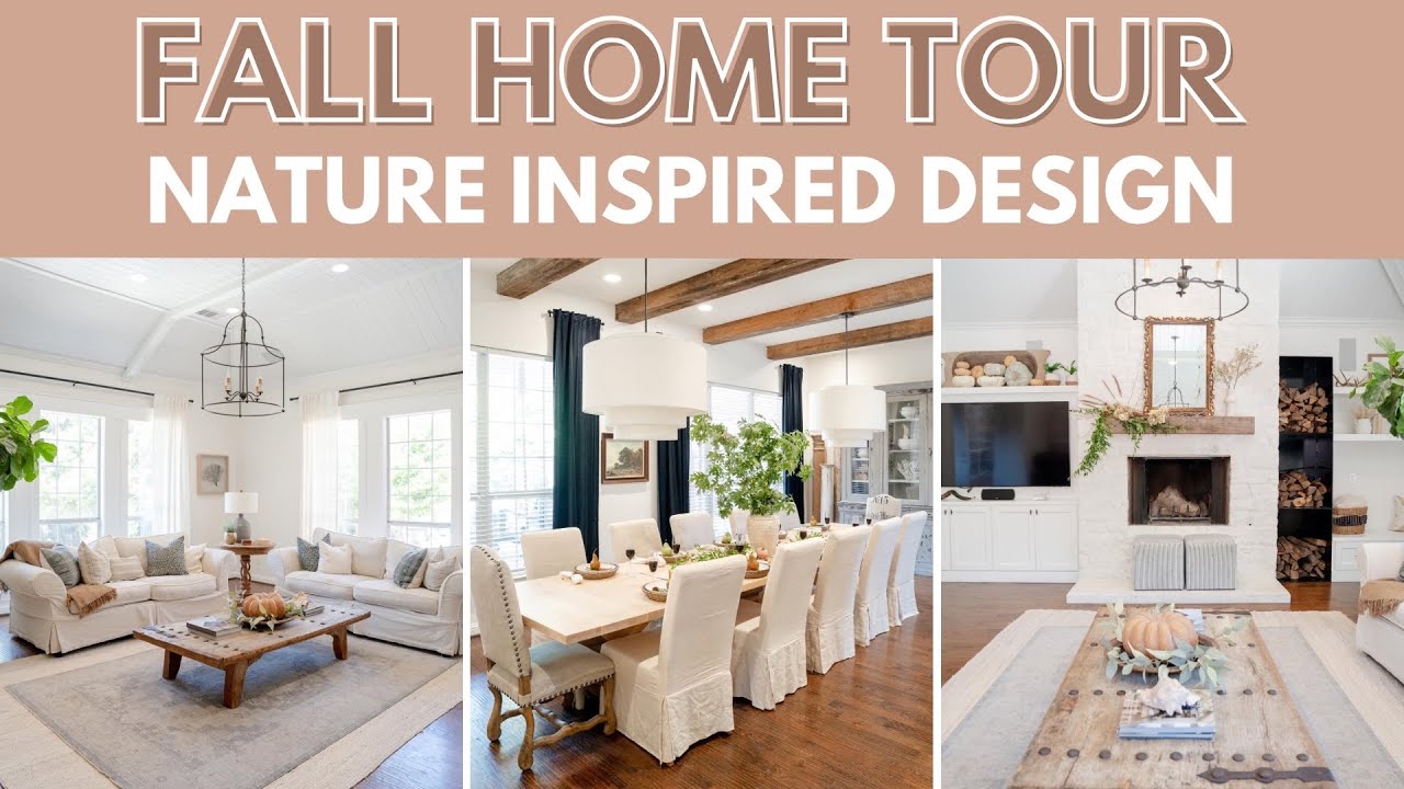 FALL HOME TOUR 🍂 Nature Inspired Seasonal Decor Ideas | FARMHOUSE ...