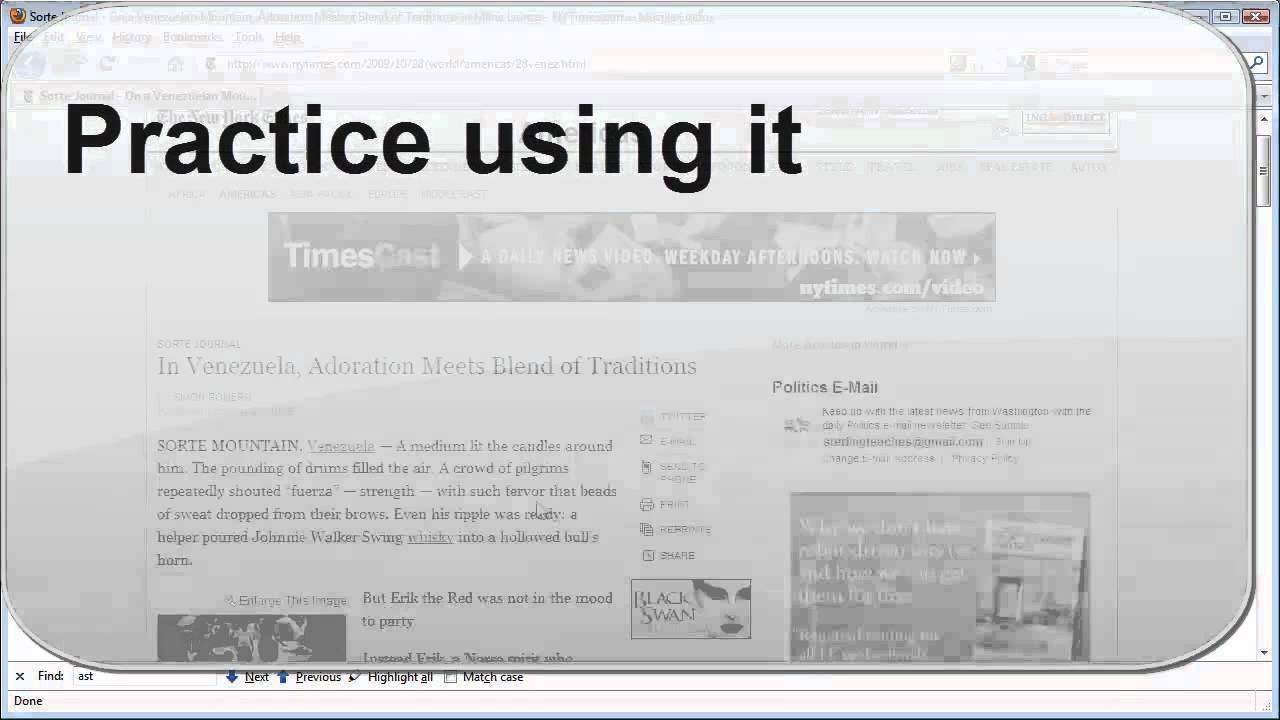 Build your vocabulary for the GRE, SAT or Life for free using the New York Times