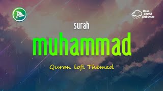 [Lofi Quran] Surah Muhammad (Prophet Muhammad) | Lofi Theme - Relaxing Quran ( Rain Sound ) screenshot 1