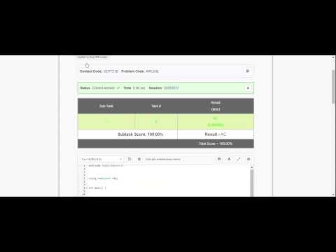 CodeChef Solution-  Airline Restrictions Problem Code: AIRLINE SEPT21B September Long Challenge 2021