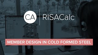 RISACalc: Member Design in Cold Formed Steel