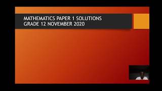 MATHS PP1 NOVEMBER 2020 SOLUTIONS PART1