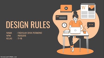 Design Rules pada Interaksi Manusia dan Komputer