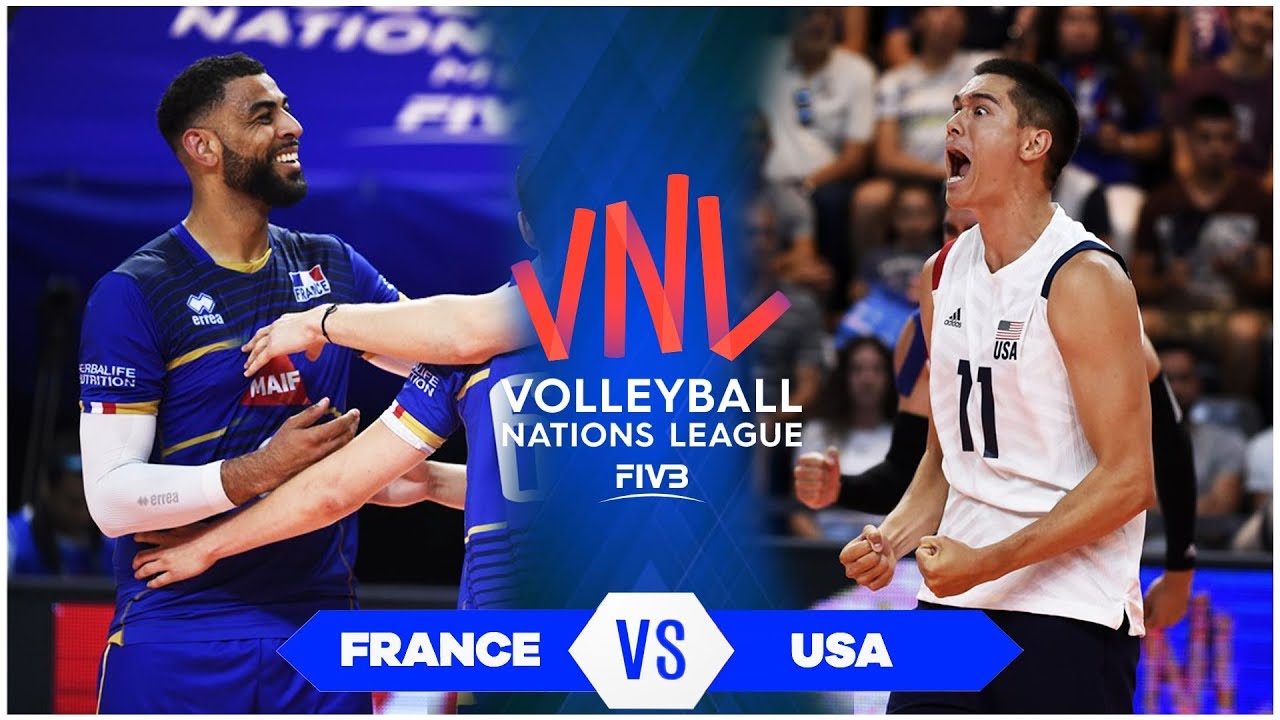 France vs USA | Match Highlights | Men's VNL 2019 (HD) - YouTube