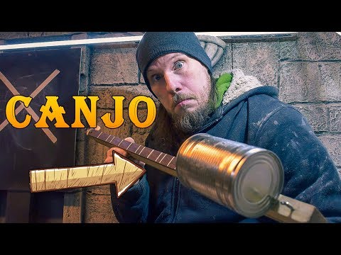 Акустическая Canjo почти ИЗ МУСОРА / Tin Can Banjo Fun & Easy to Play