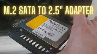 Saving old M.2 SATA drive with a 2.5" Drive Adapter.
