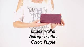 Wallet on a circular zipper - Color: Purple