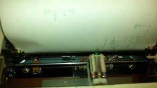 Sharp MZ-1P16 Printer/Plotter in action