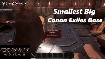 The Smallest Big Base in Conan Exiles (Greater Wheel of Pain, Sanctuary, Vault, Crafting Stations)