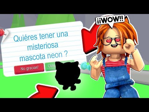 Hago Una Nueva Mascota Misteriosa De Neon En Adopt Me De Roblox Youtube - roblox adopt me mascota oso panda nuevo pet 19 990 en