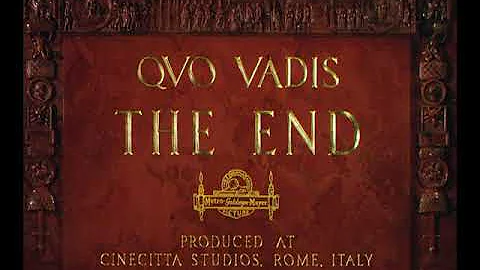 Dal film Quo Vadis (1951) FINALE  Parte  6