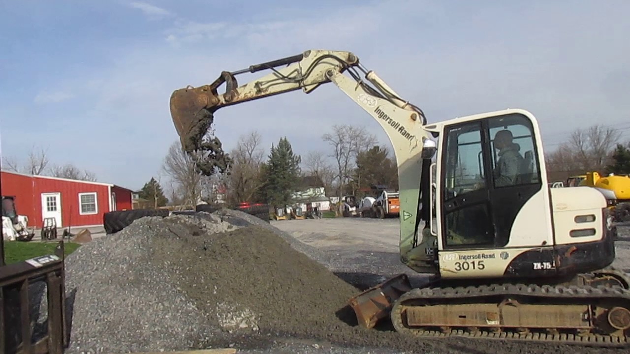 Ingersoll Rand ZX75 Midi Excavator w/ Cab! YouTube