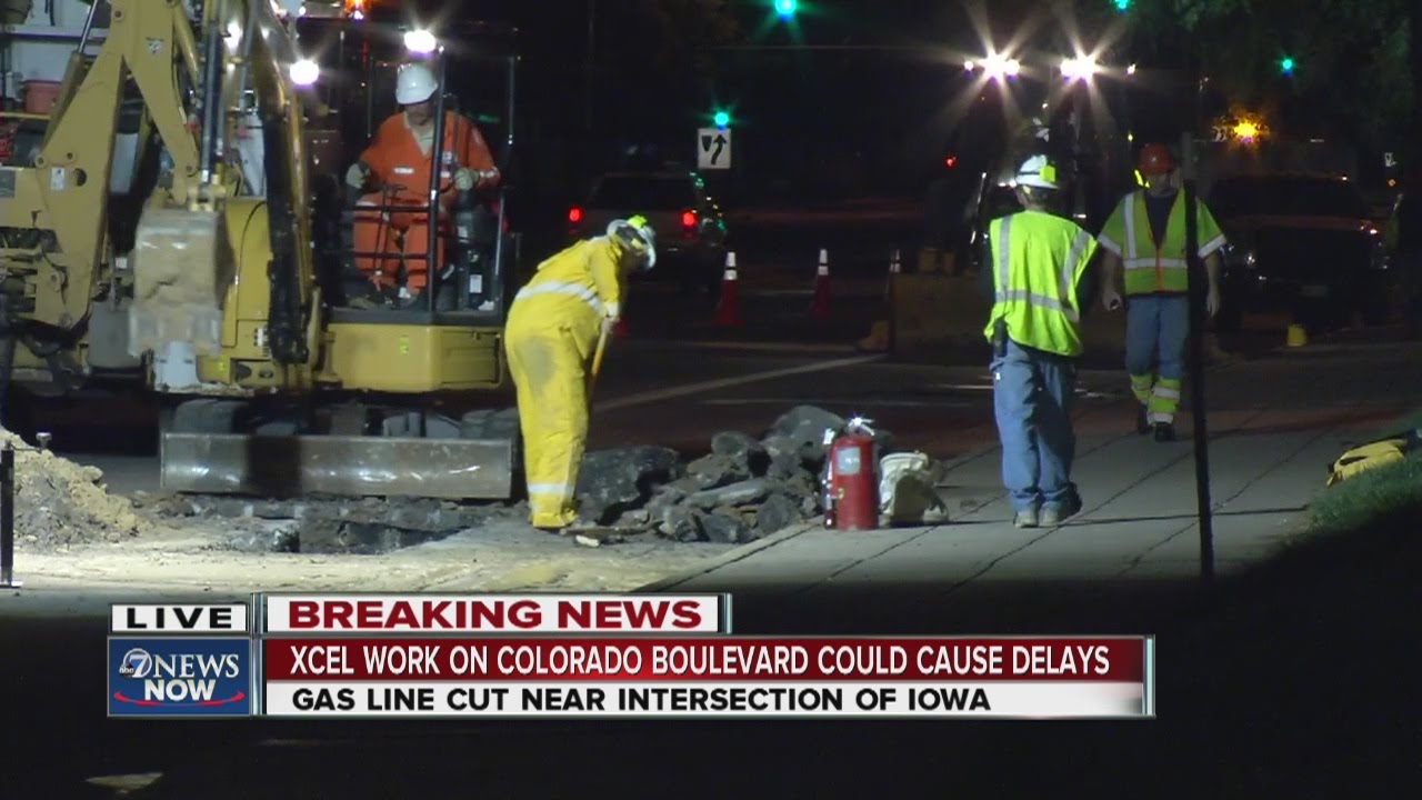 Large Gas Line Break Gas line break closes lanes on Colorado Blvd. early Wednesday morning ...