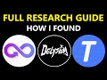 Crypto research guide  how to find low cap gems  full free crypto course for beginners