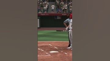 The umpire was teaching mike trout how to hit