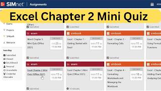 Excel Chapter 2 Mini Quiz SIMnet Assignments #excelchapter2 #excelquiz Excel Chapter 2 Mini Quiz SIMnet Assignments #excelchapter2 #excelquiz