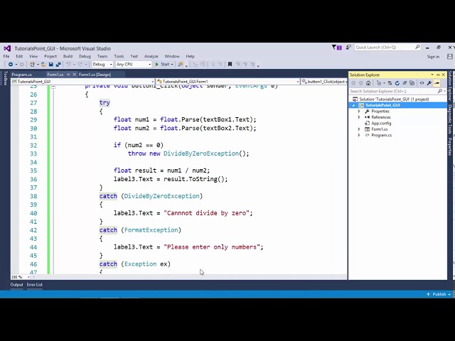 C# Helper: Define custom exception classes in C#