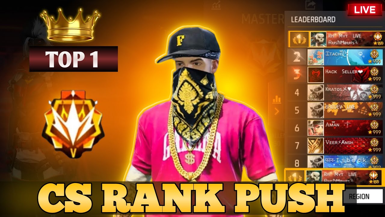 CS RANK PUSH TOP 1 GRANDMASTER GARENA FREE FIRE 👽 #raistar # ...