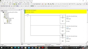 Intruksi Timer CX-Programmer