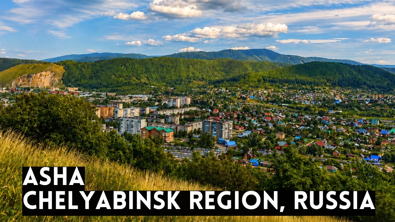ASHA. A Naturally Beautiful Town of Metallurgists in CHELYABINSK REGION, Russia [4K]