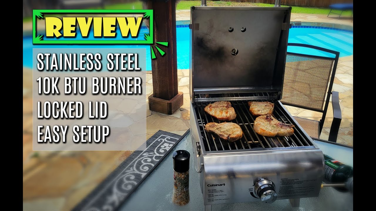 Camping and Beach Ready Cuisinart Portable Gas Grill Review YouTube