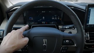 20222023 Lincoln Navigator steering wheel and cluster | Navigator Tech Walkthrough