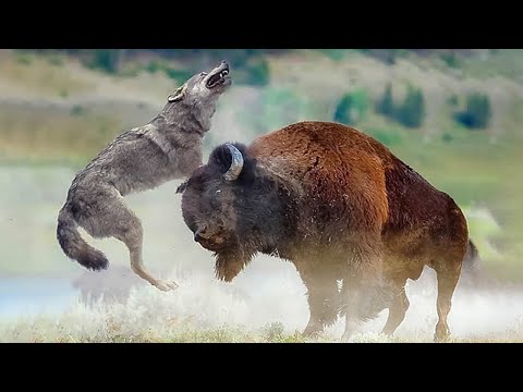 Бизон – Вспыльчивый ТИТАН степей! Огромный бык, с которым лучше не связываться!