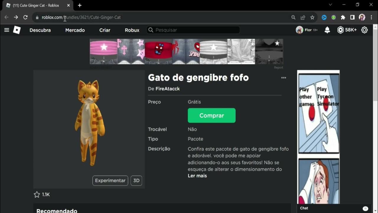 Cabelo de gato - Roblox