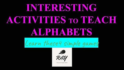 Interesting Activities to teach alphabets to kids...Slow learners.. Psychologist Ashking Speaks