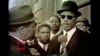 Protesting school segregation and Malcolm X speaking in New York, 1964