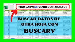 BUSCARV en DOS hojas diferentes EXCEL 2016