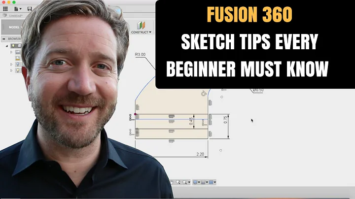 Fusion 360 Sketch - The GOLDEN Rule for Sketches & Dimensions