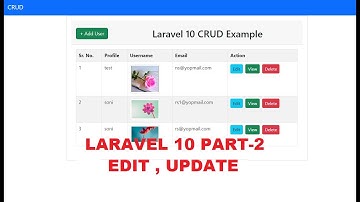 Laravel 10 CRUD part -2 edit,update| Laravel tutorial|laravel framework