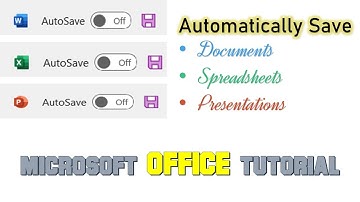 How to Auto Save Documents in Microsoft Word Tutorial - Lesson 5