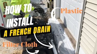 How To Stop Water From Flooding Into Garage With A French Drain