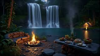 CalmCascade | Peaceful Nature & Waterfall Sounds | Relax • Sleep • Focus- no ads