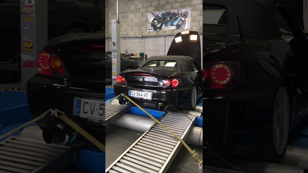 Honda s2000 dyno crazy sound With flame 270 hp E85 ! YouTube