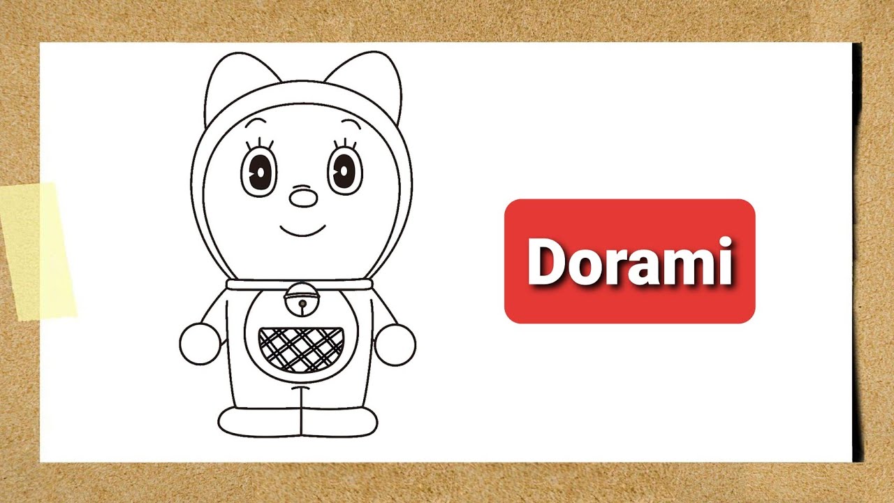 How To Draw Dorami Step By Step Dorami Drawing How To Draw Dorami