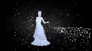 Футаж для видео проектов снежная королева, сделана в программе bluftifler