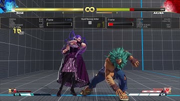 STREET FIGHTER V ROSE  Secret setup ambiguous side switch 50/50